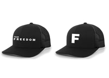 Load image into Gallery viewer, Black Freedom Snapback