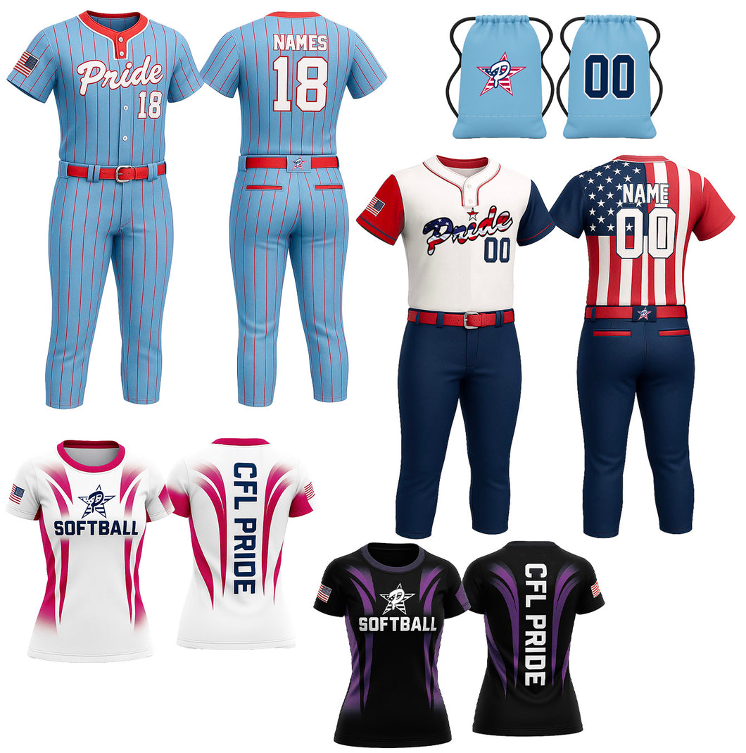 CFL Pride 10U Red Softball Package