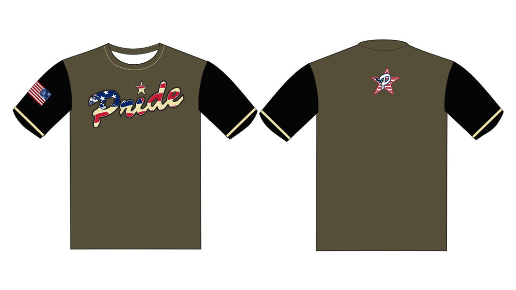 Army Green & Black Coaches Shirt