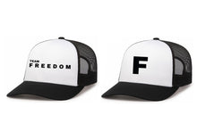 Load image into Gallery viewer, White/Black/Black Freedom Snapback
