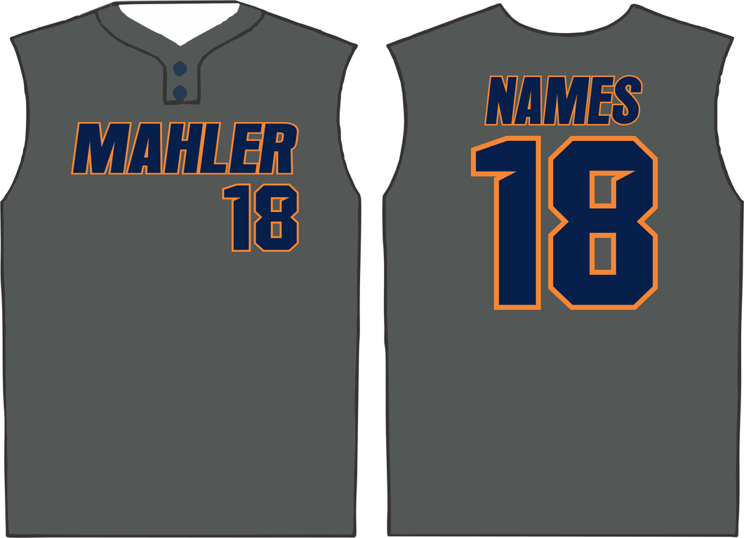 Mahler Charcoal Vest Jersey