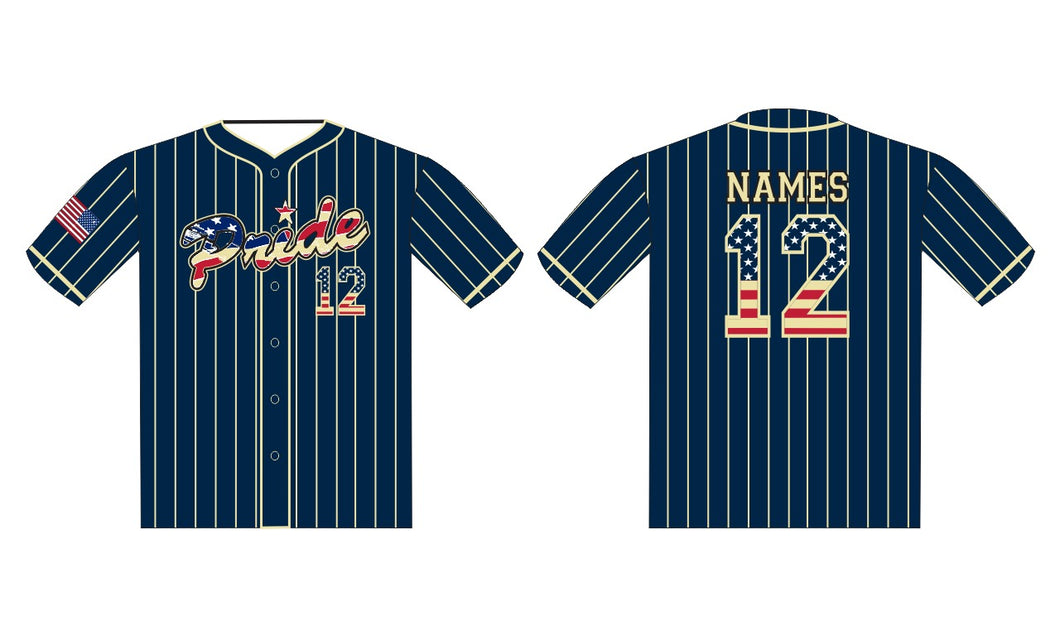 Vintage Navy Pinstripe Jersey