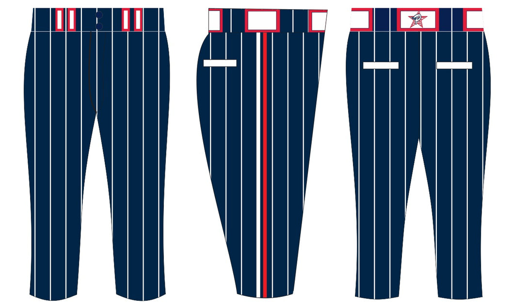 Navy Pinstripe Softball Pants