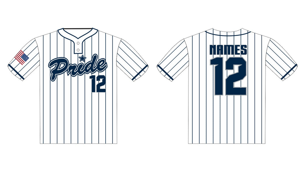 White Pinstripe Jersey (Fiorey)