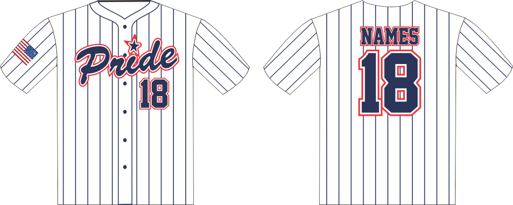 White Pinstripe Jersey