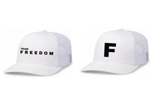 Load image into Gallery viewer, White Freedom Snapback
