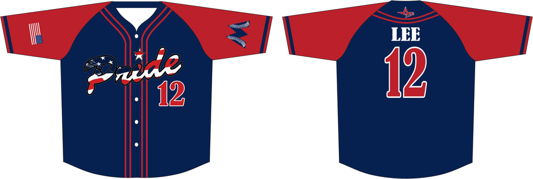 Blue with Red Sleeve Jersey - Mahler