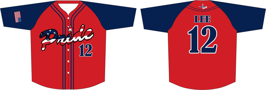 Red with Blue Sleeve Jersey